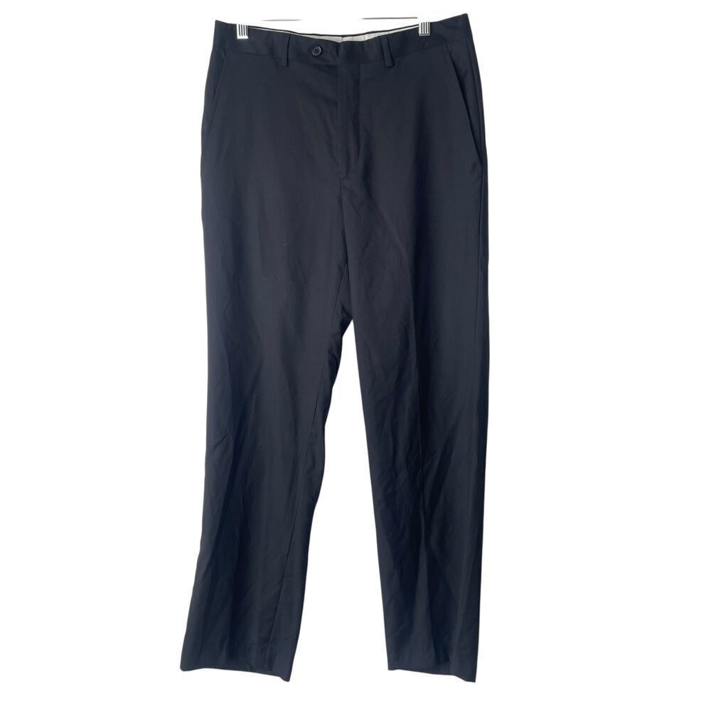 100% wool - Santorelli Black Wide-Leg Trousers - my loss, your gain!